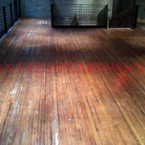 commercial wood floor repair refinishing maintenance by licensed contractor