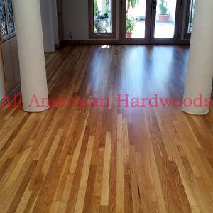 White oak refinishing. Dust free system. Licensed contractor in San Diego
