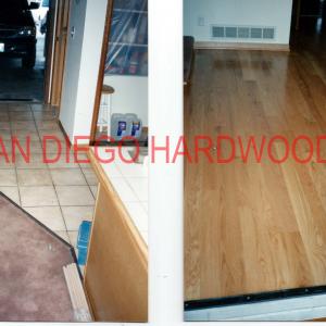 Engineered Maple flooring installed in San Diego by licensed contractor
