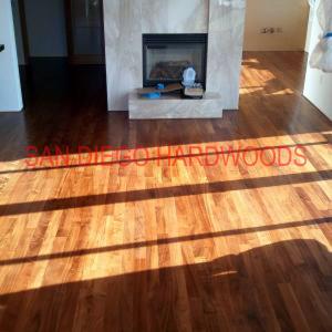 Installation of solid Hardwood Floors San Diego. Licensed contractor dust free